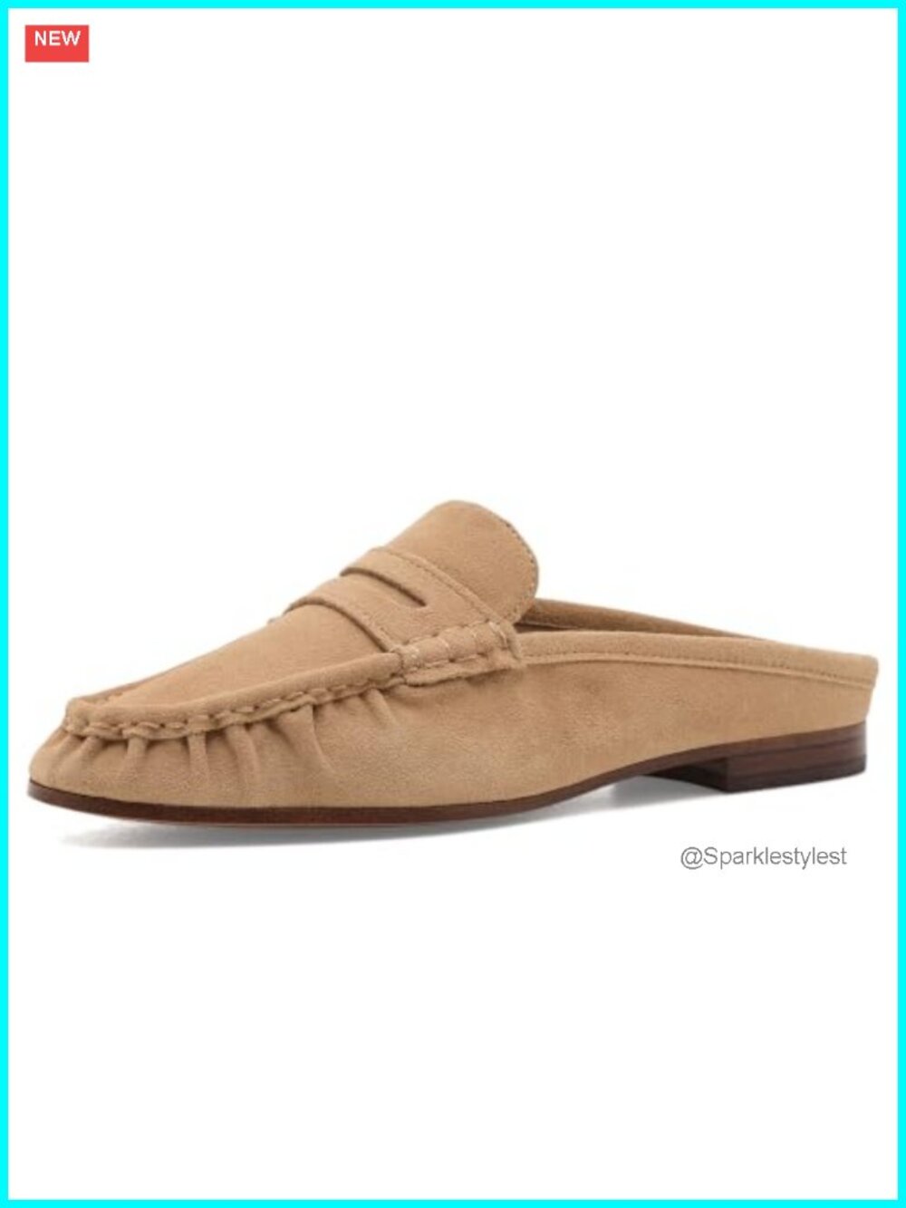 Sam Edelman Louella Leather Loafer Mule Slip-On Flats